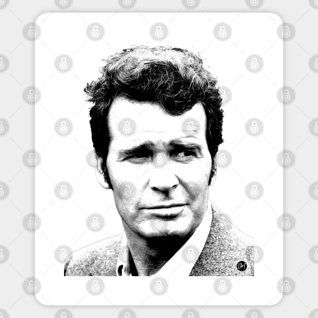 Jim Rockford - Californian detective Sticker by CaraMia Vintage